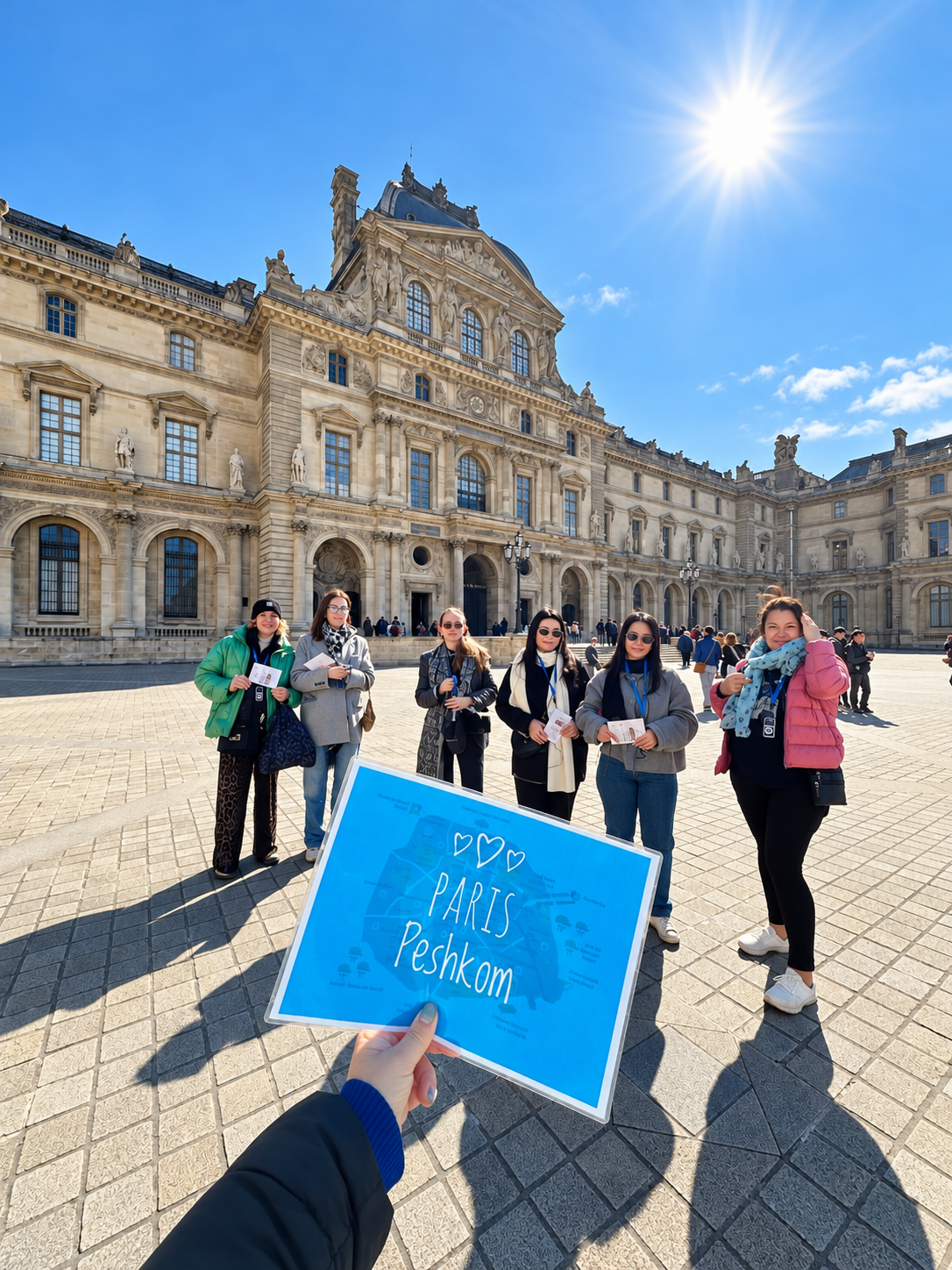 Гости Paris-Peshkom на прогулке по Парижу