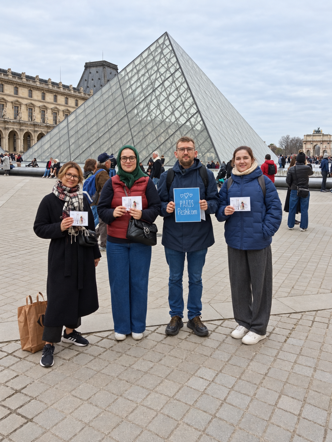 Гости Paris-Peshkom на прогулке по Парижу
