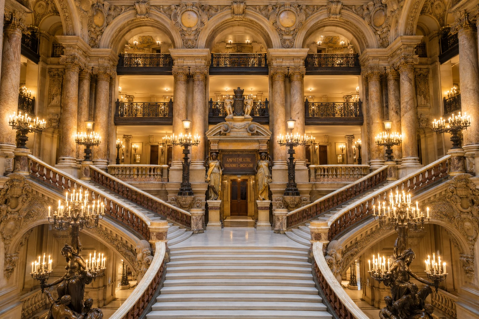 Парадная лестница Palais Garnier