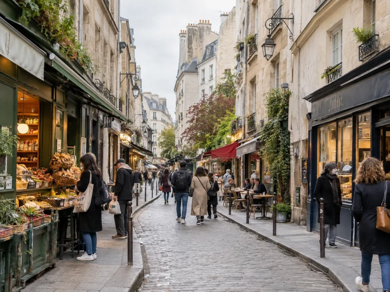 Rue des Rosiers в квартале Маре