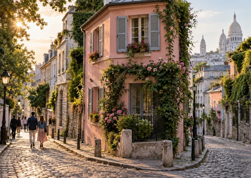 Maison Rose и улица Абрёвуа
